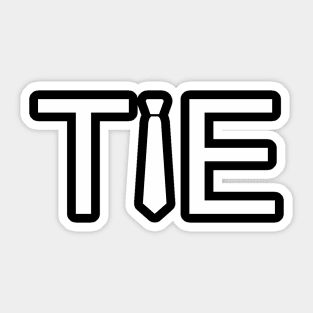 Tie Wordmark Sticker